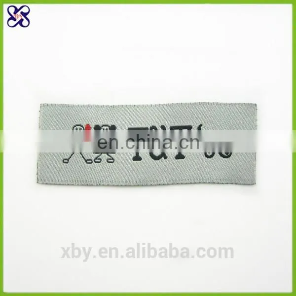 Logo woven label low minimum/clothing care labels