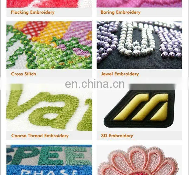 custom wholesale 100% polyester embroidery 3D patch