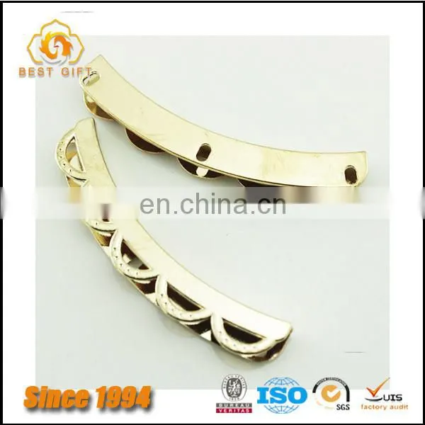 Guangdong Factory Wholesale Custom Cheap Hardware Bag Accessories Gold Letter Logo Plate