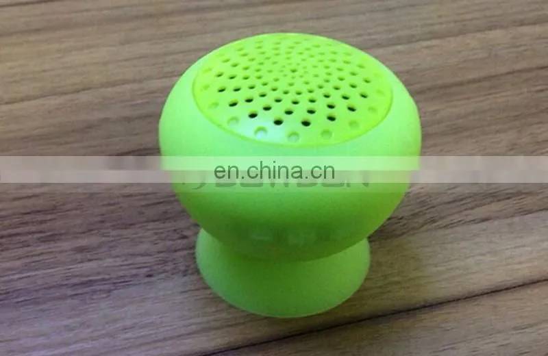 140mm 3W Bass Support Card Cute Silicone Sucker Wireless Mini Speaker
