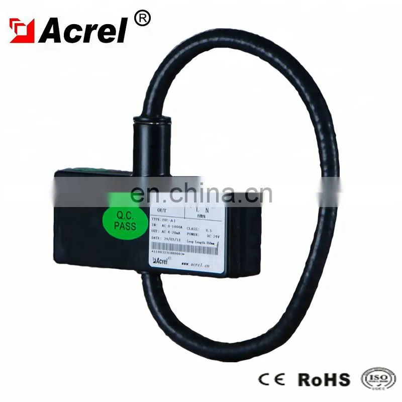 Acrel BR-AI AC1200-2000A rogowski coils high current transmitter output 4-20mA