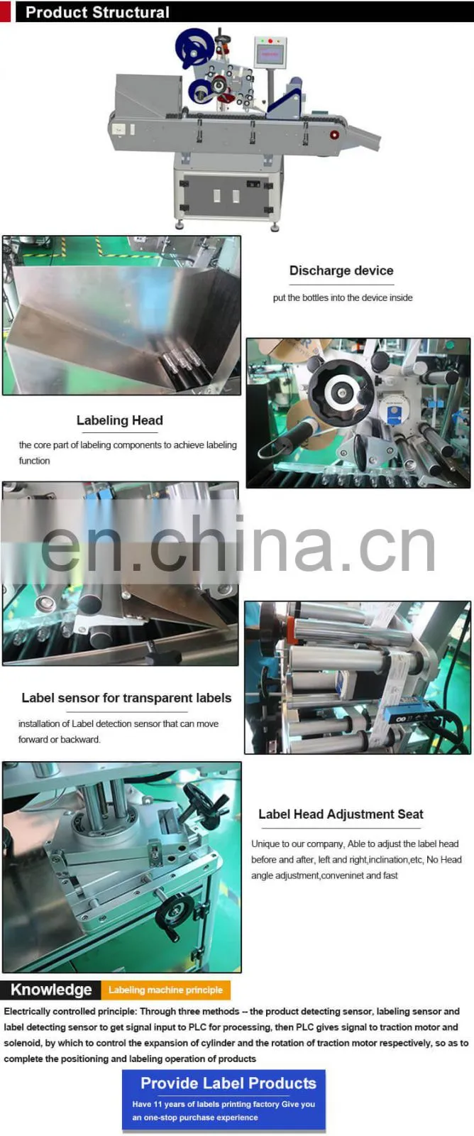 Automatic Small Scale Bottle Horizontal Labeling Machine
