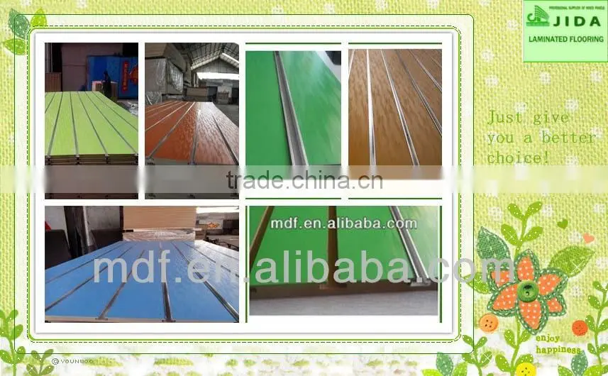 JIDA 18mm Grooved Mdf Board Slotted Melamine Mdf Board
