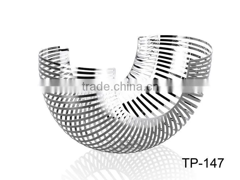 Mirror Finished Stainless Steel Fresh Fruit Plate 304