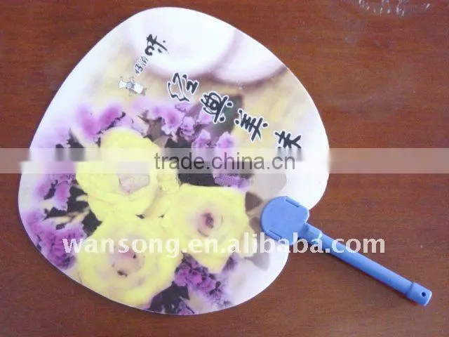 2015 new custom design plastic promotional PP fan with factory price