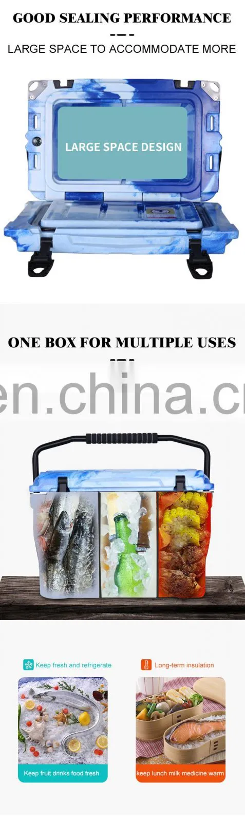 GINT 20QT Durable Clean Hard Thermal Camping Fishing Outdoor Cooler Box