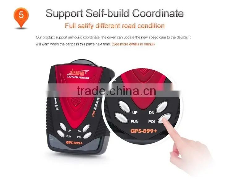 2016 Laser Detection Voice Safety Alert GPS Auto Car Speed Cobra Radar Detector