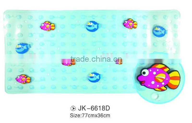 Bathroom accessories pvc rugs with animal prints
