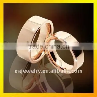 wholesale mens jewlery fahsion gold plating tungsten ring