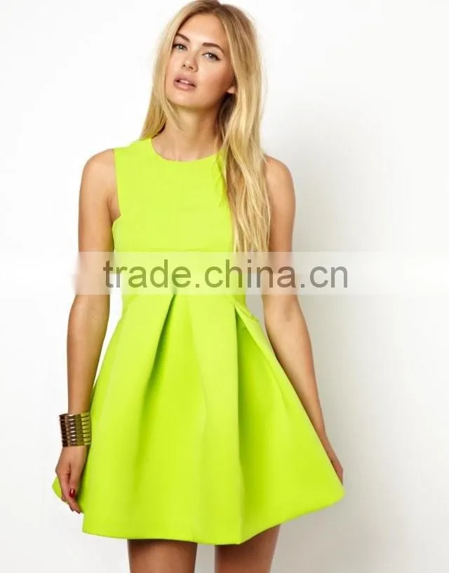 Fashion skate dress, Sleeveless Casual Party Slim Waist Ladies 2016 New casual Dress, Lady party dress