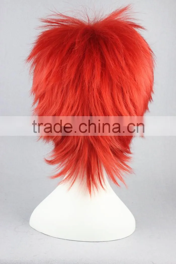High Quality 35cm Short Straight UTA NO PRINCE SAMA Red wig Synthetic Anime Wig Cosplay Hair Wigs Party Wig