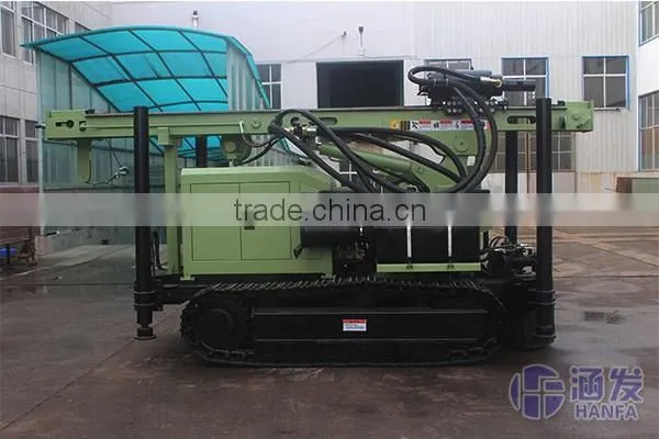 Durable at worksite!!HF485Y crawler type practical water well drilling rig
