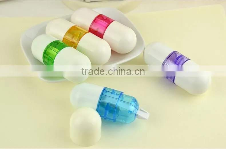 Creative Capsules shape correction tape Students Mini Correction Tape Packing 5pcs/set nontoxic friendly enviornment use assure