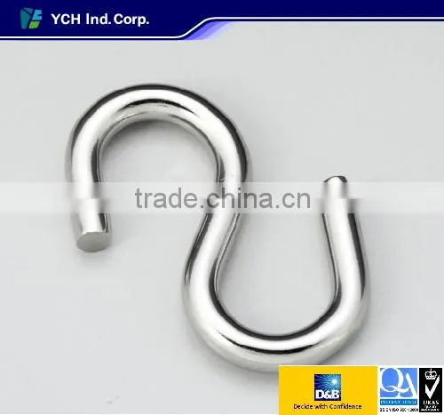 Stainless steel S shaped hook
