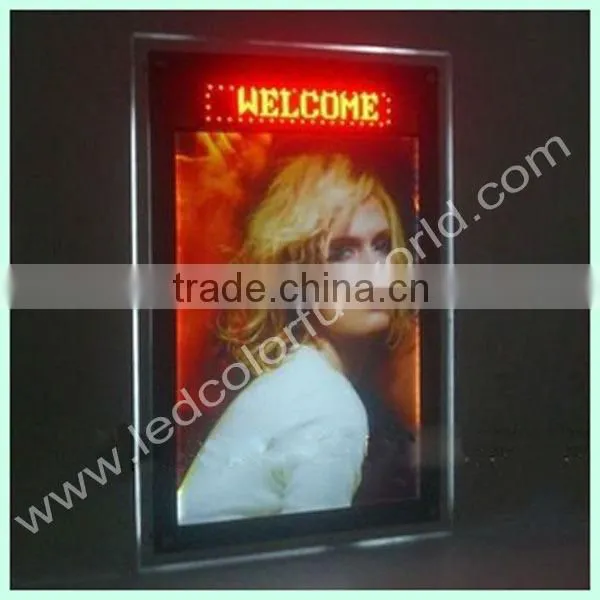 outdoor LED advertising light box with LED screen