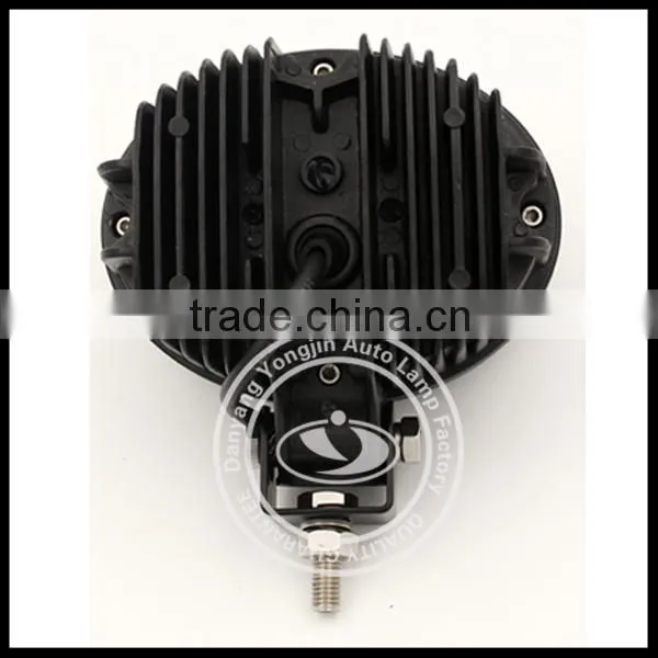round and yellow 60w LED work light for atv, suv, tractor
