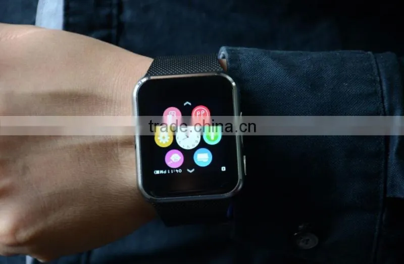 Bluetooth smart mobile watch phone watch for iphone and Android with touch screen