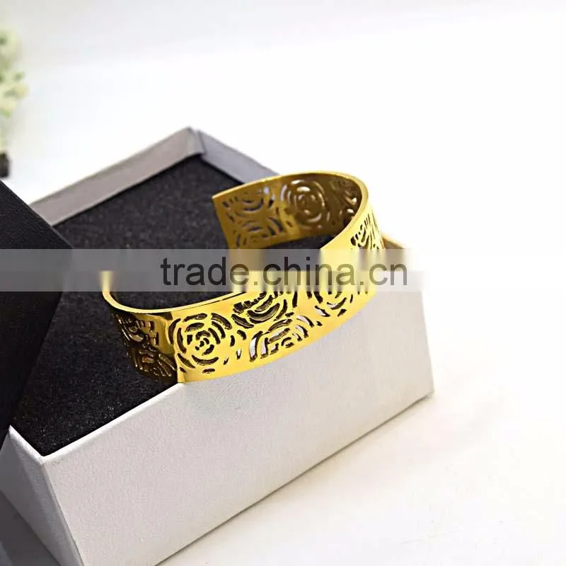 fashion jewelry cuff bangle girl stainless steel cuff bracelet