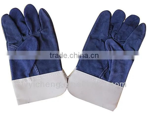 cow split leather welding gloves