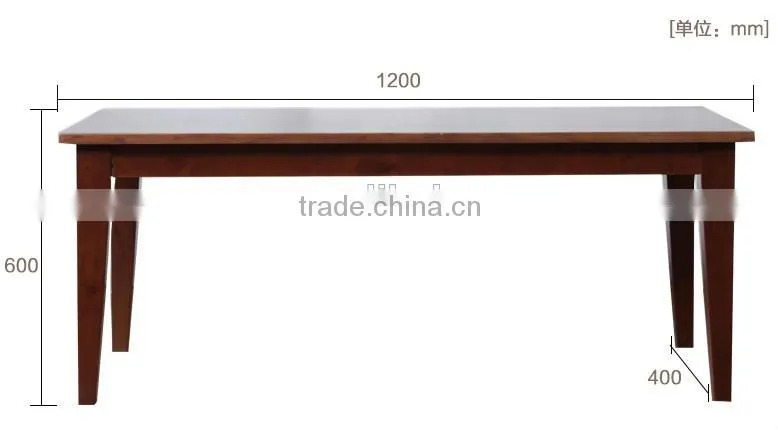 DT-4028 Korea Thick Wood Slab Wooden dining table