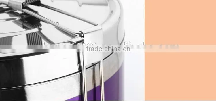 caitang stainless steel hot food thermal carrier box/ tiffin lunch box/ Portable hand pot