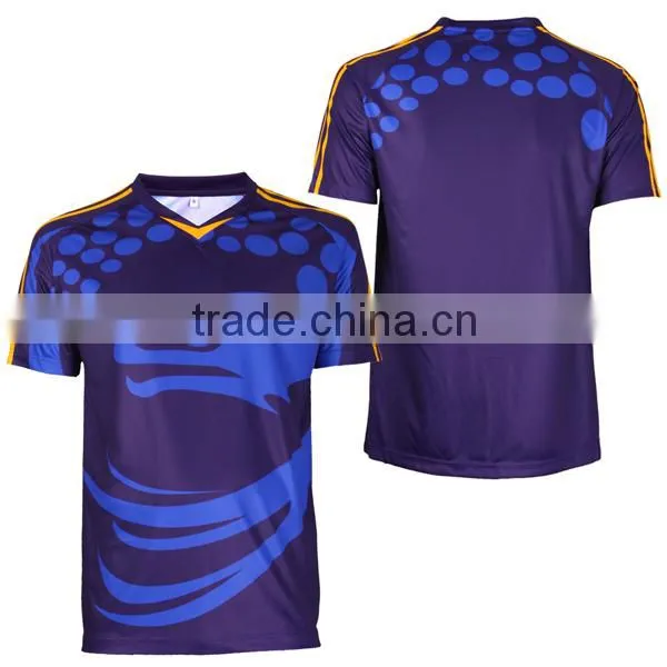 Blank Rugby League Football Jersey/Short Sleeve Rugby Jersey/Rugby Teamwear