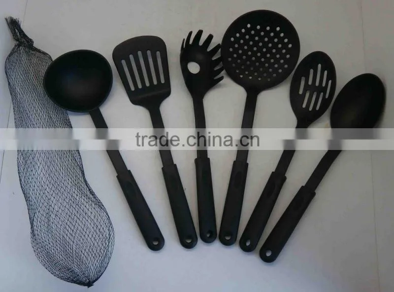6PCS FDA or LFGB NYLON KITCHEN TOOL WITH MESH BAG, CLASSIC KITCHEN UTENSIL