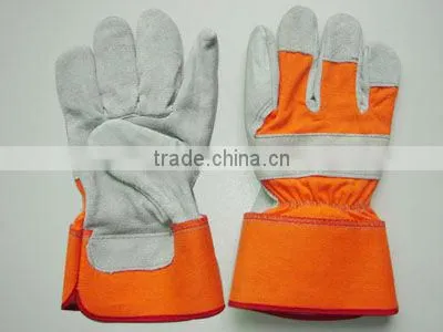 10.5" Cow Split Leather Full Palm Working Gloves