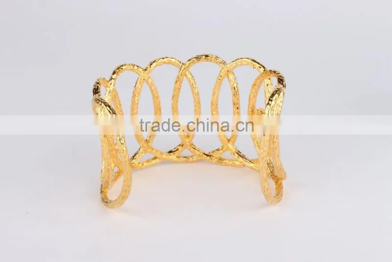 Wholesale Fashion Jewelry Gold Cuff Bracelet