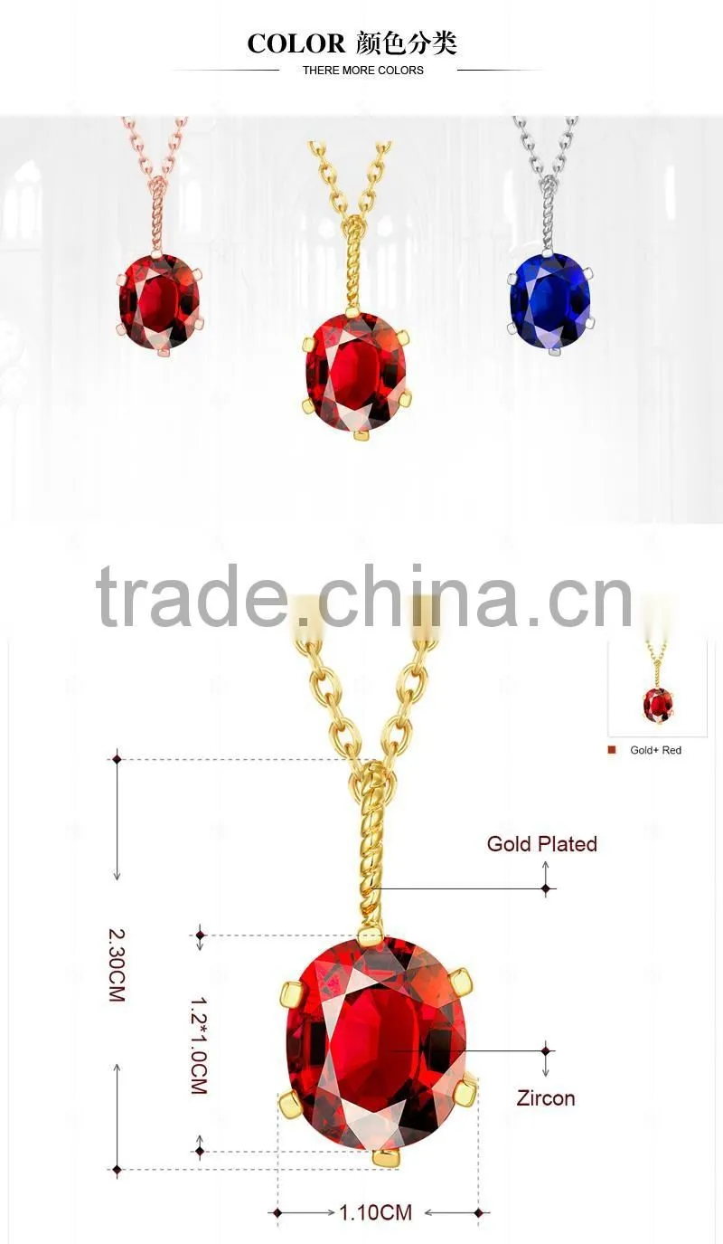 Zircon Gold Plated Necklace for girls,vintage gold plated necklace