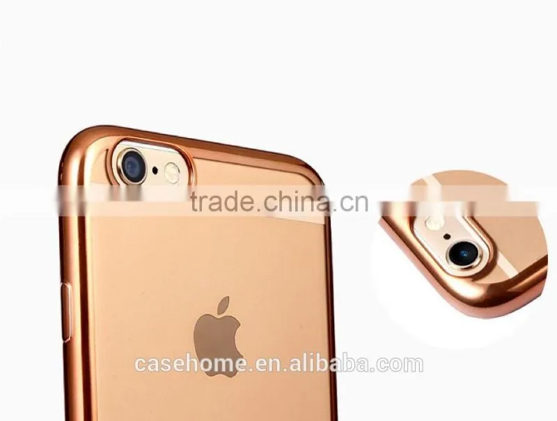 Ultra Thin gel electroplating Case Cover For iPhone 6plus/6s plus