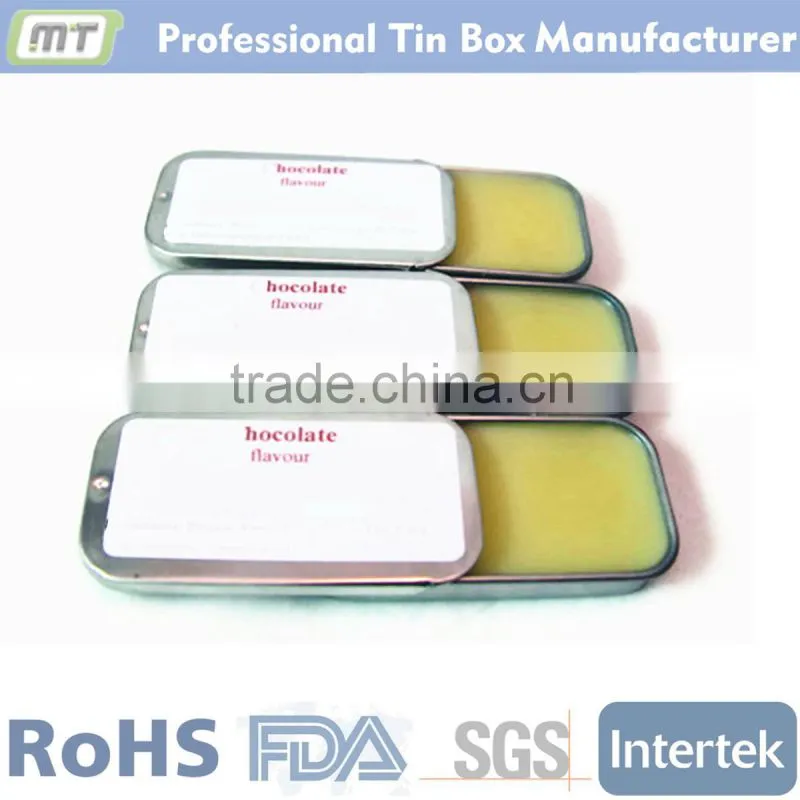 custom printed lip balm slide tin