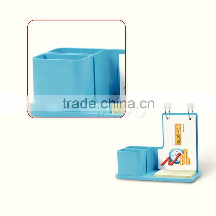 Note Pad with Pen holder calender, Sticky Note with Calendar