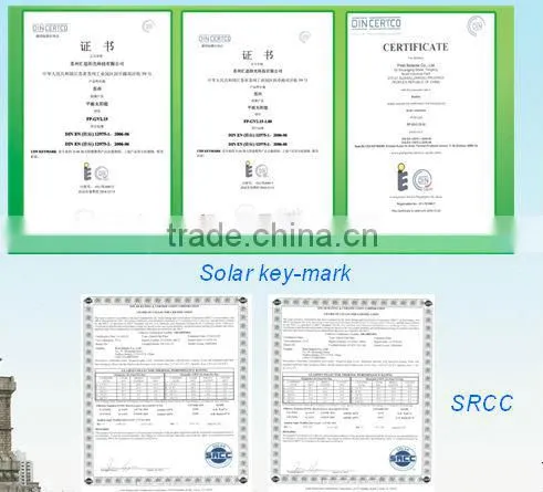 split pressured compact solar water heater manufacturer with flat plate soalr collector