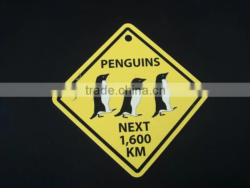 plastic PP PVC safety warning car sign sticker