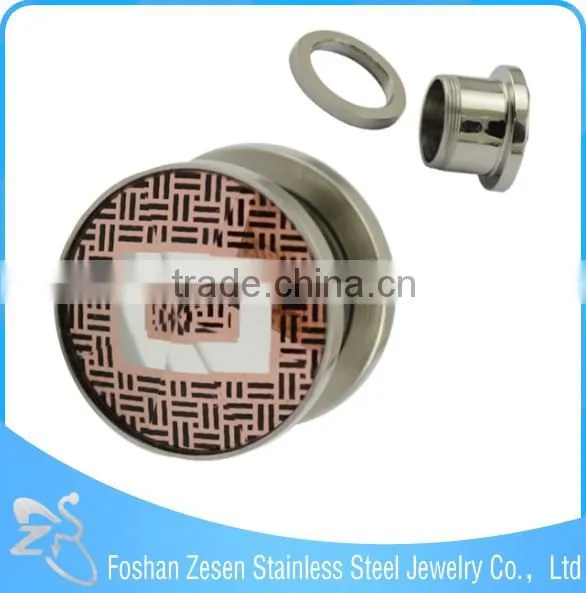 Christmas Stainless Steel Tunnels Piercing Jewelry Ear Flesh Tunnel