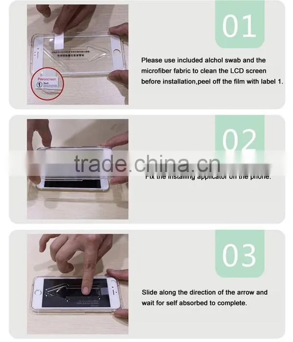 Otao made in China full size high clear tempered glass screen protector