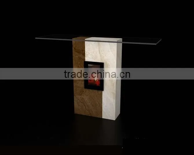 Modern style travertine natural stone table,console table of living room furniture