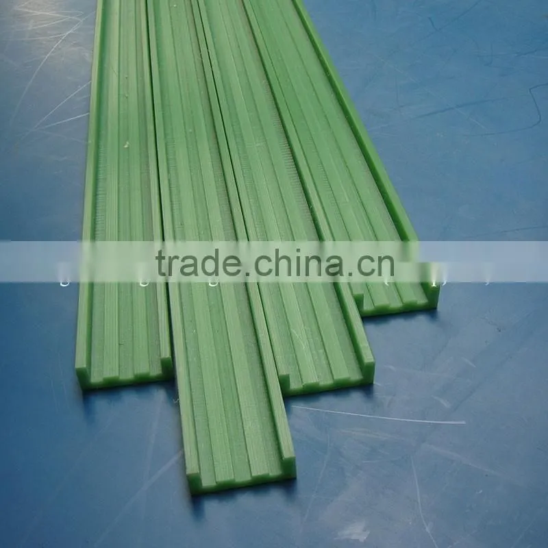 CNC machined plastic chain guide track roller plastic nylon uhmw-pe linear guide rail
