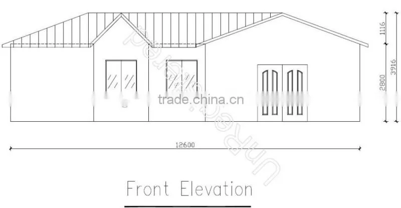 2016 Magic modular prefabricated hotel villa houses in alibaba