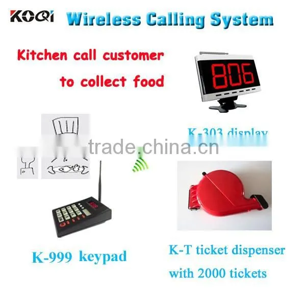 Take A Number Machine Queue management Guest Paging System Ticket Dispenser