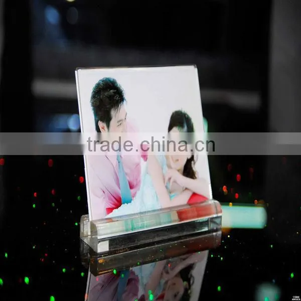 2015new design acrylic picture frame cubes/photo frame china product