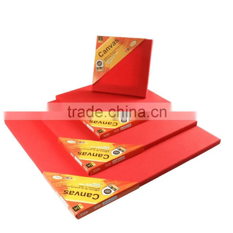 Free Sample Artist Stretched Large Red Cotton Canvas