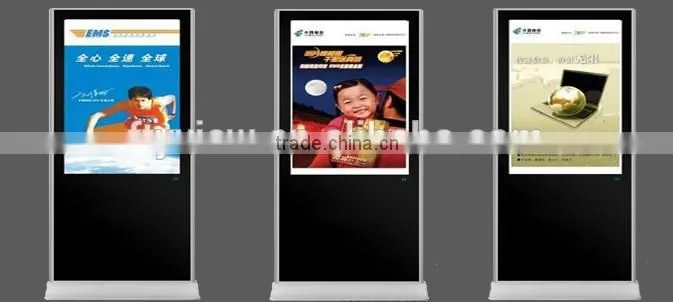 55 inch double sides Floor stand touch screen display LCD advertising player