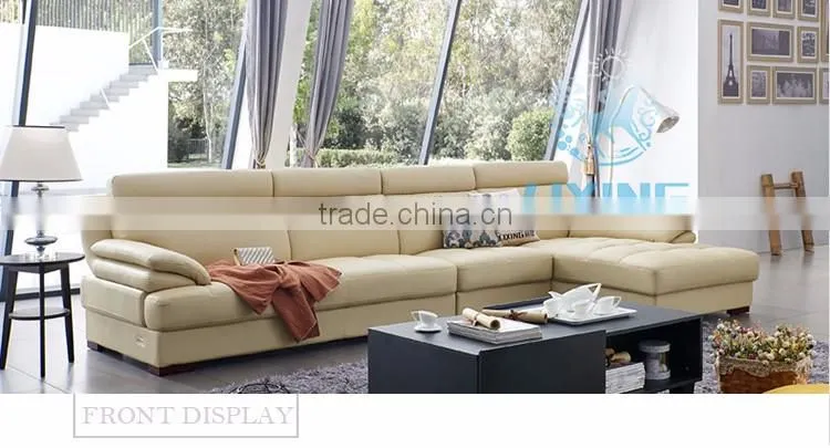 Wholesale Brazil Style 100% Top Grain Leather Sectional Sofa
