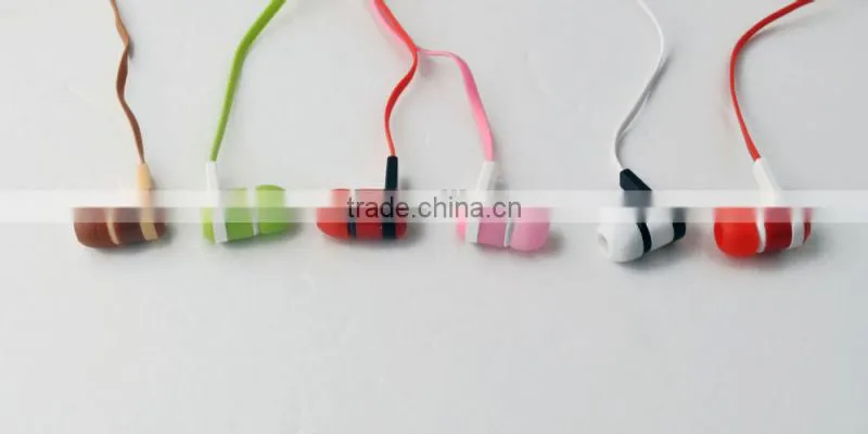 Top quality print logo Domed logo earphone with OEM brand for promotion