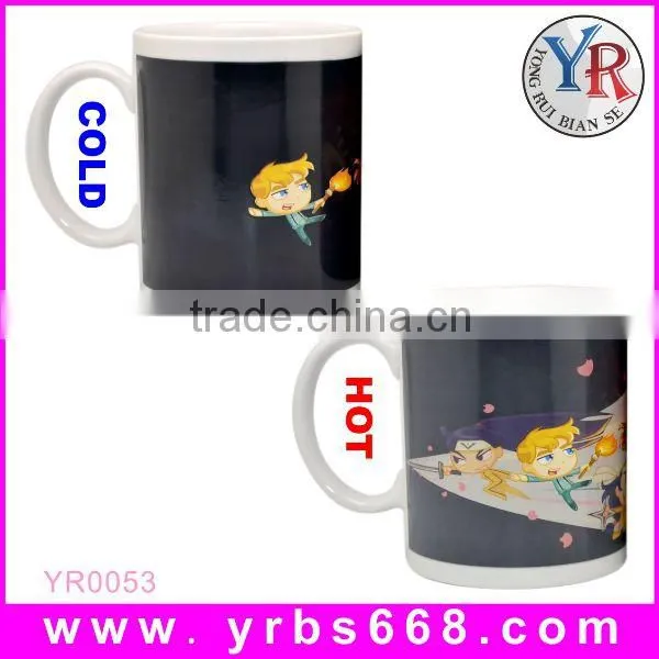 Shenzhen Make Low Price Custom Design Color Changing Mug/Ceramic Mug For Promotion