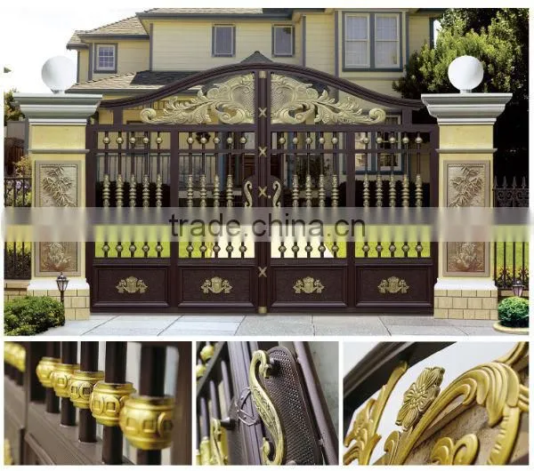 2015 high safety durable powder coating of aluminium alloy door