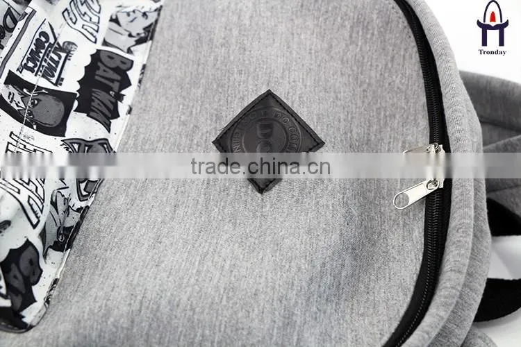 2015 New design neoprene backpack bag, leisure sports backpack