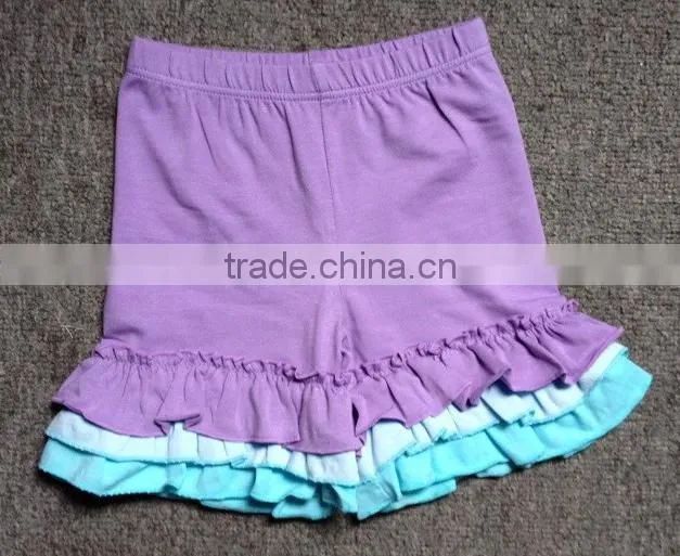 2015 Adorable USA kids 100%Cotton ruffle pants continuous Fashion